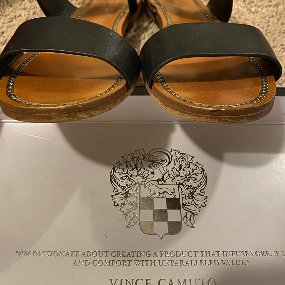 Vince Camuto Black and Tan Sandals - Picture 2 of 3